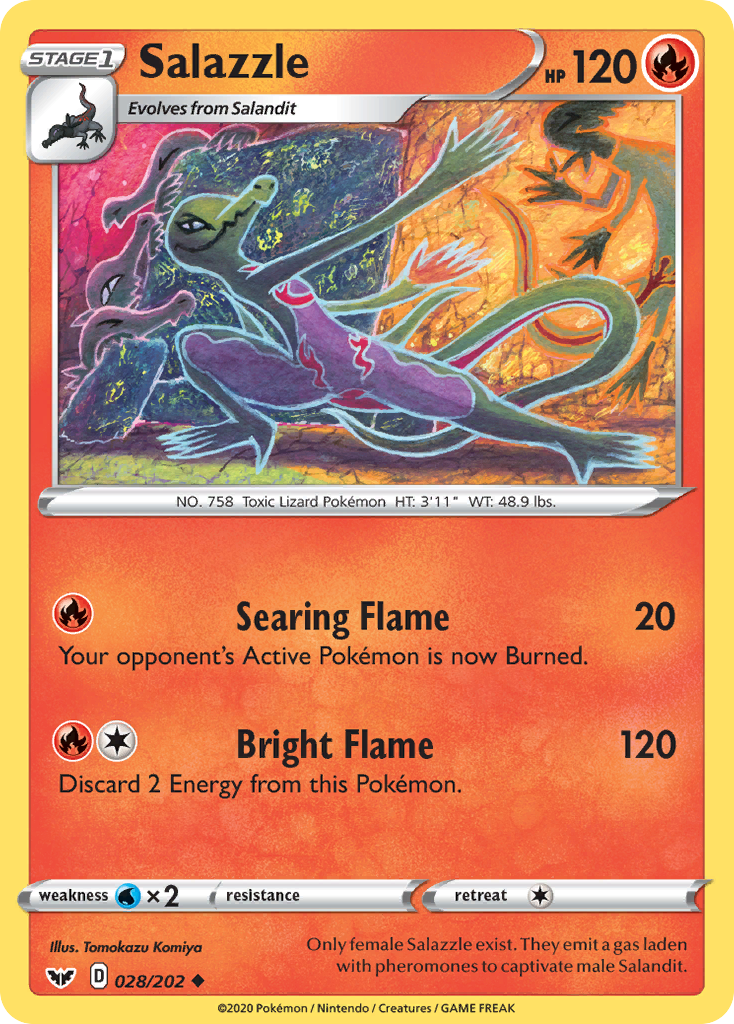 Salazzle (028/202) [Sword & Shield: Base Set] | GnG Games