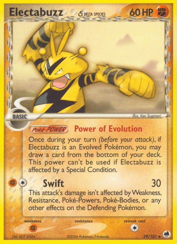 Electabuzz (29/101) (Delta Species) [EX: Dragon Frontiers] | GnG Games