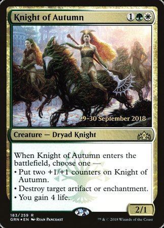 Knight of Autumn [Guilds of Ravnica Promos] | GnG Games