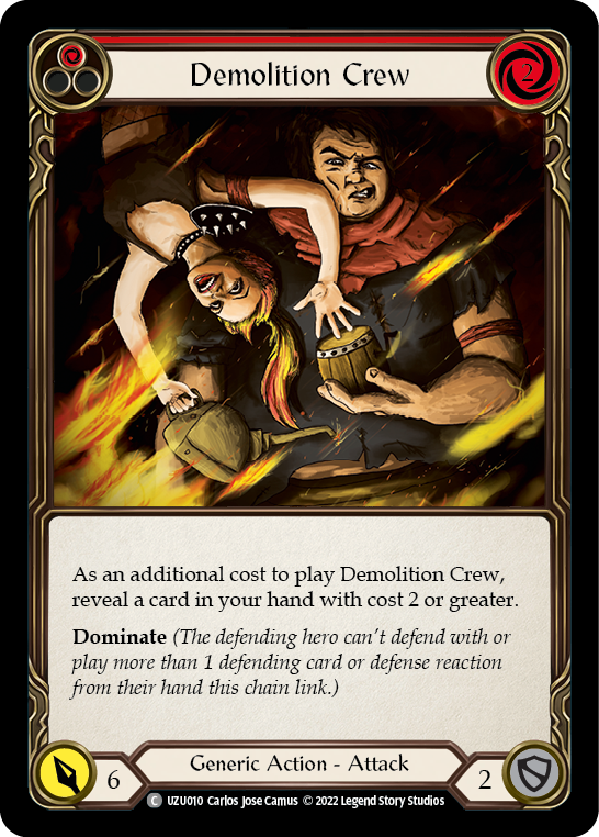 Demolition Crew (Red) [UZU010] (Outsiders Uzuri Blitz Deck) | GnG Games