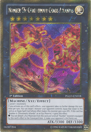 Number C6: Chronomaly Chaos Atlandis [PGLD-EN018] Gold Secret Rare | GnG Games