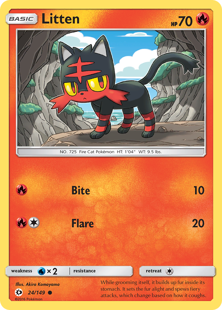 Litten (24/149) [Sun & Moon: Base Set] | GnG Games