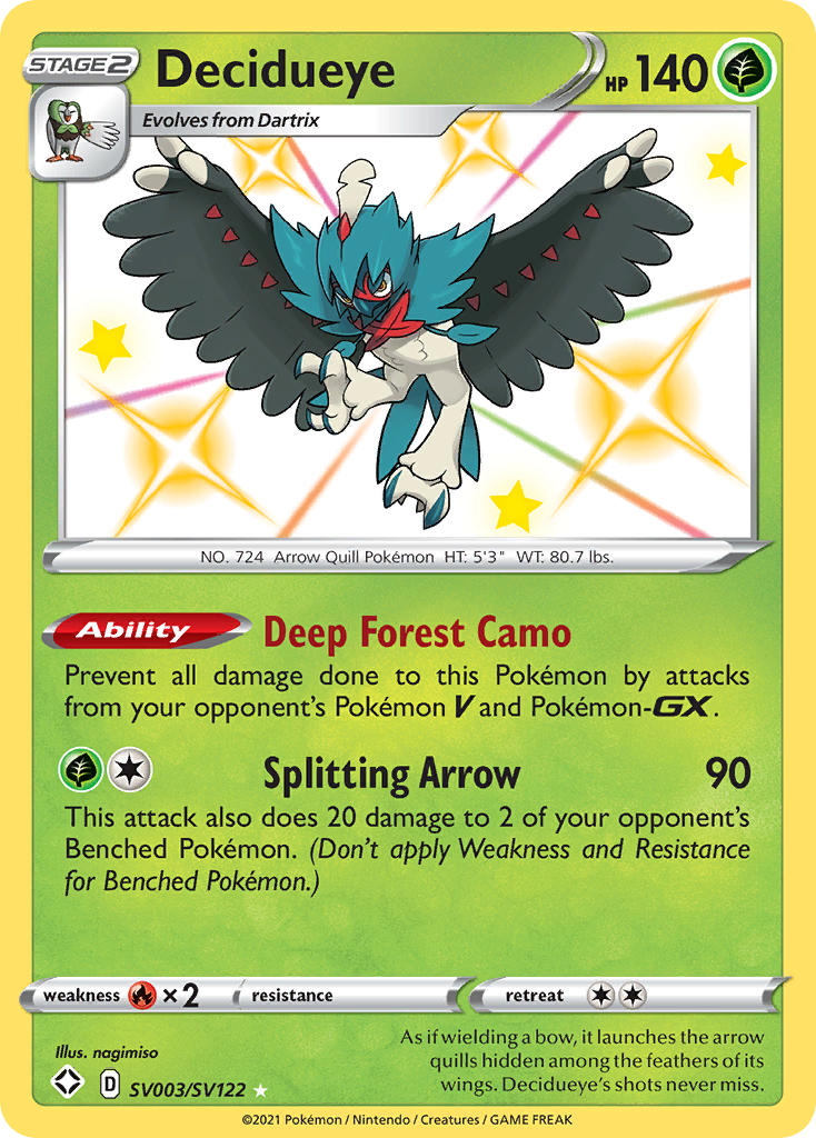 Decidueye (SV003/SV122) [Sword & Shield: Shining Fates] | GnG Games