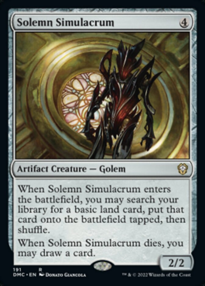 Solemn Simulacrum [Dominaria United Commander] | GnG Games