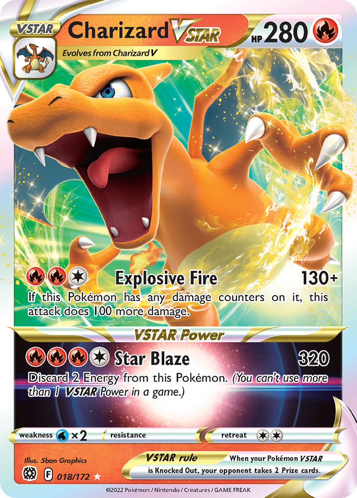 Charizard VSTAR (018/172) (Jumbo Card) [Sword & Shield: Brilliant Stars] | GnG Games