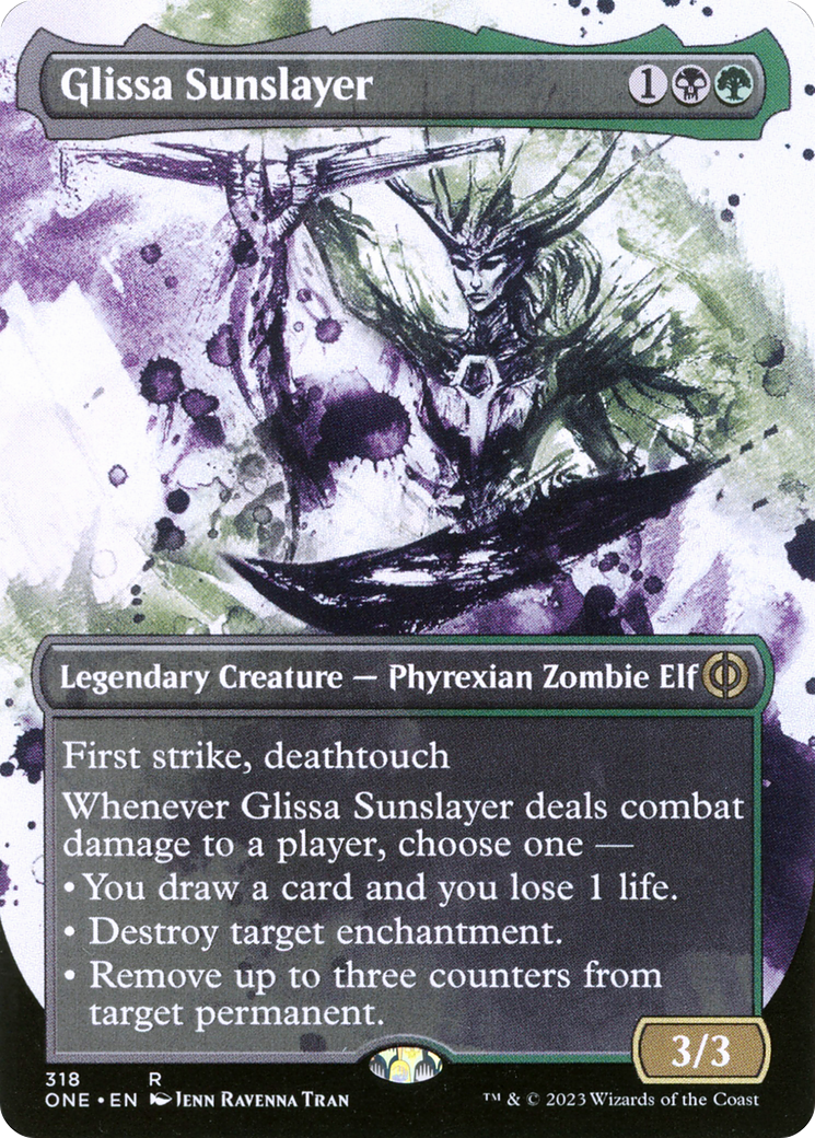 Glissa Sunslayer (Borderless Ichor) [Phyrexia: All Will Be One] | GnG Games