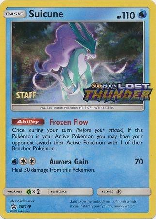 Suicune (SM149) (Staff Prerelease Promo) [Sun & Moon: Black Star Promos] | GnG Games