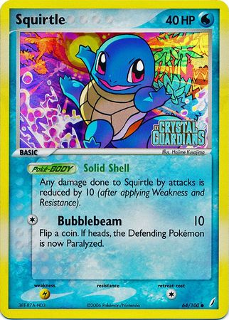 Squirtle (64/100) (Stamped) [EX: Crystal Guardians] | GnG Games