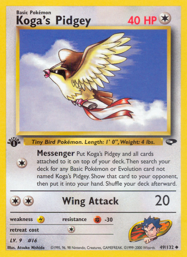 Koga's Pidgey (49/132) [Gym Challenge 1st Edition] | GnG Games