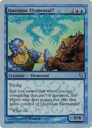 Question Elemental? (Alternate Foil) [Unhinged] | GnG Games