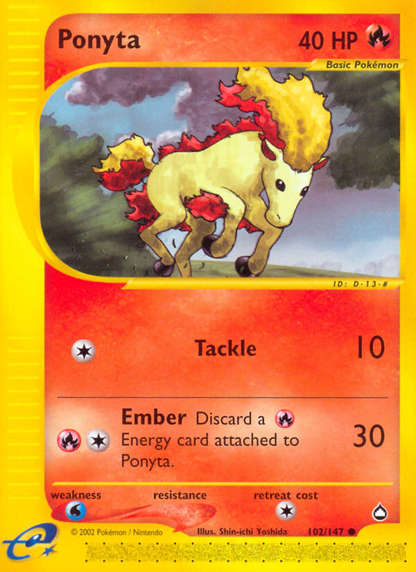 Ponyta (102/147) [Aquapolis] | GnG Games