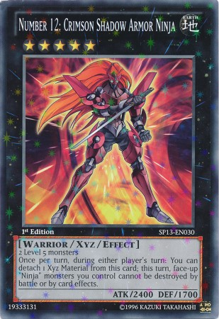 Number 12: Crimson Shadow Armor Ninja [SP13-EN030] Starfoil Rare | GnG Games