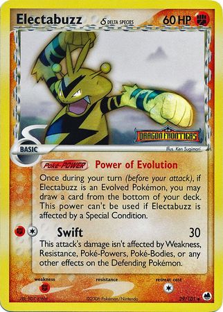 Electabuzz (29/101) (Delta Species) (Stamped) [EX: Dragon Frontiers] | GnG Games