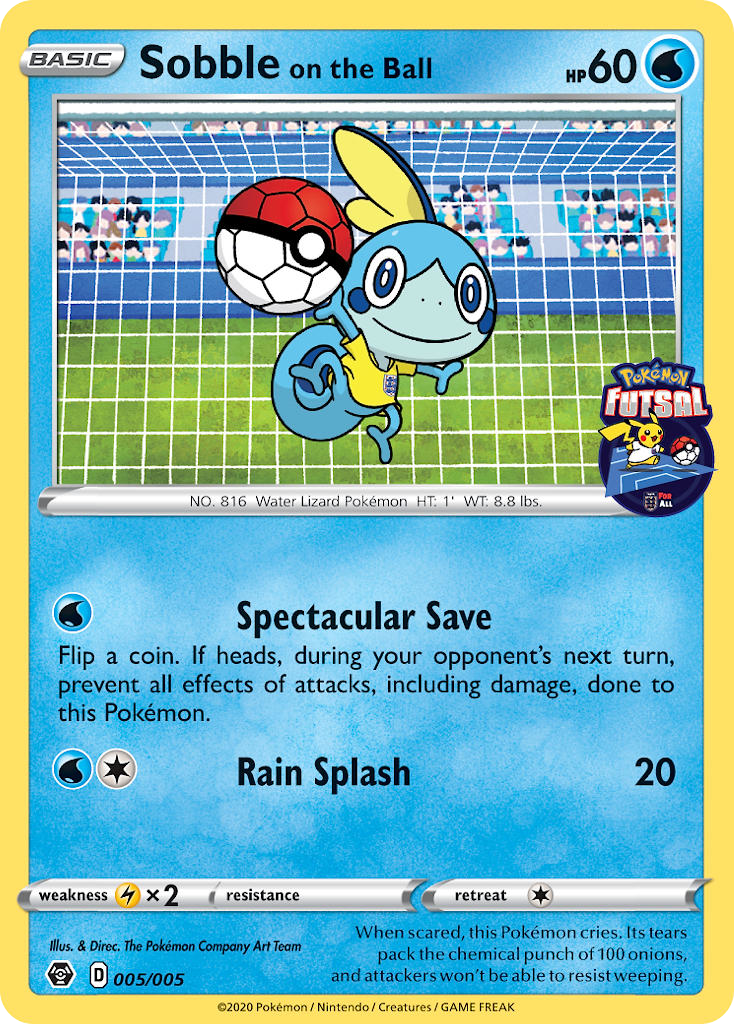 Sobble on the Ball (005/005) [Pokemon Futsal Collection] | GnG Games