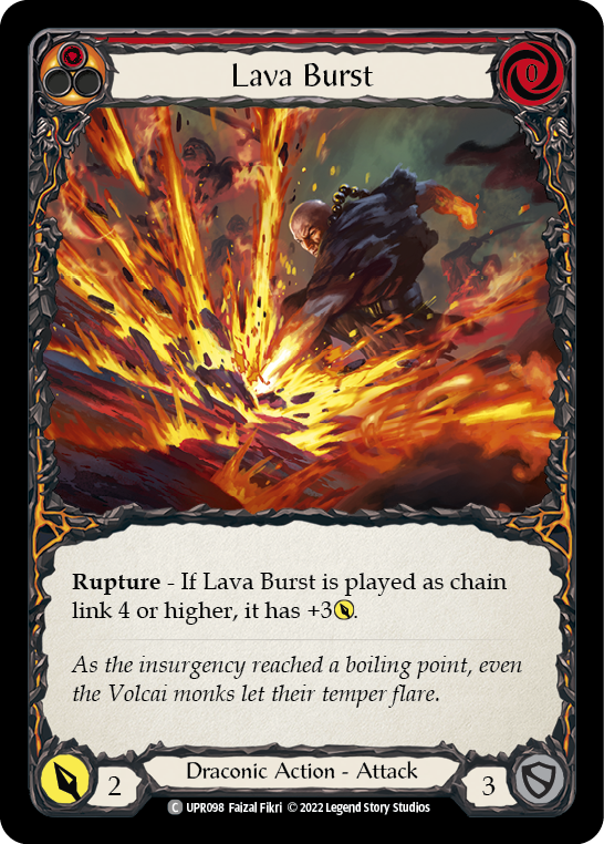 Lava Burst [UPR098] (Uprising)  Rainbow Foil | GnG Games