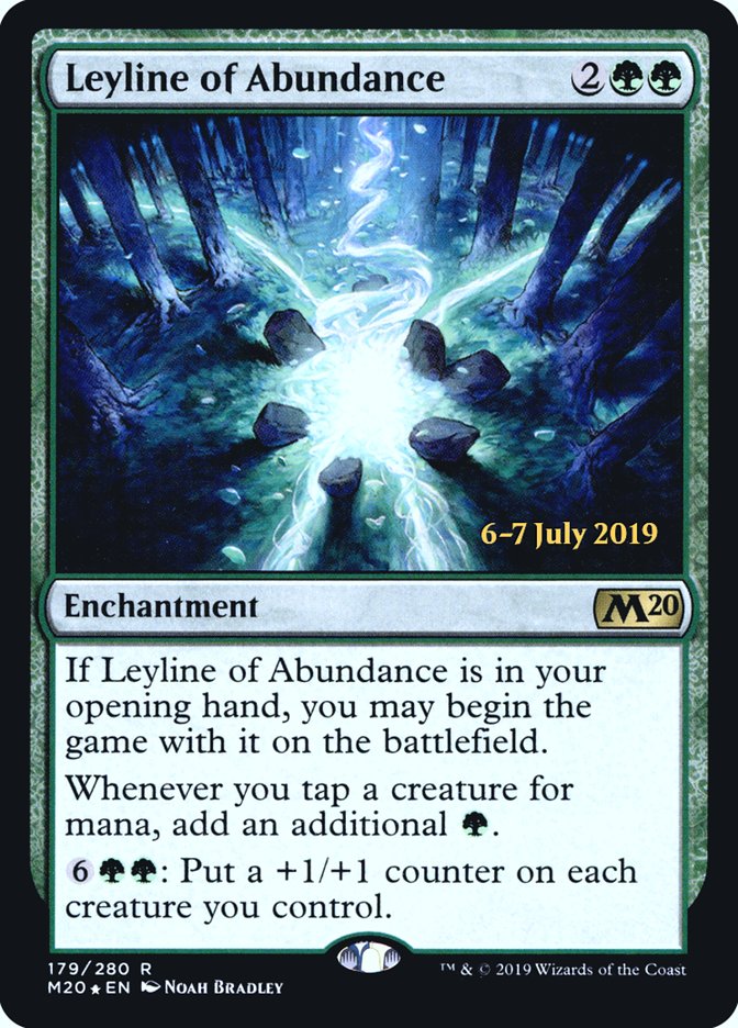 Leyline of Abundance  [Core Set 2020 Prerelease Promos] | GnG Games