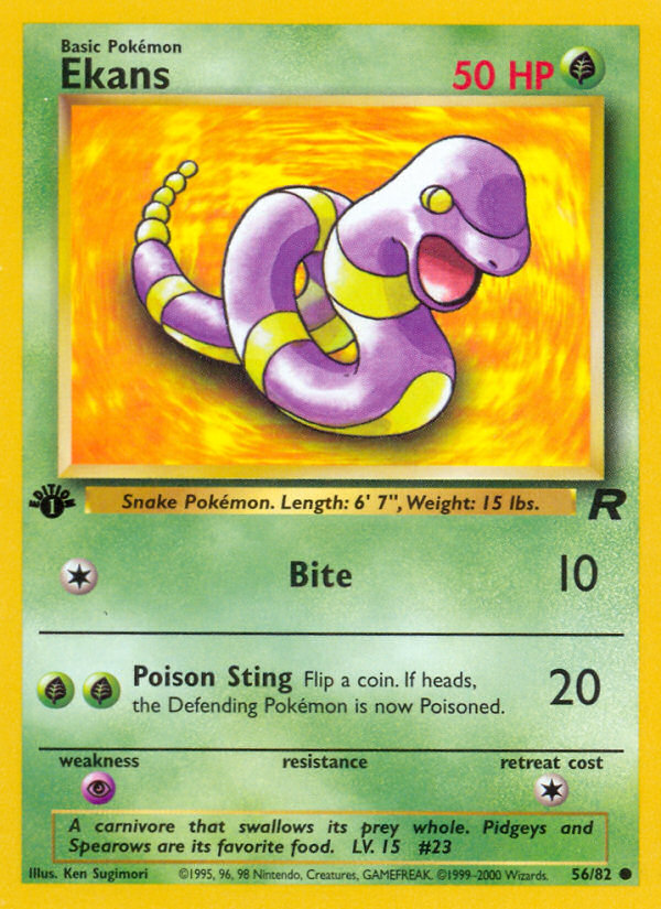 Ekans (56/82) [Team Rocket 1st Edition] | GnG Games