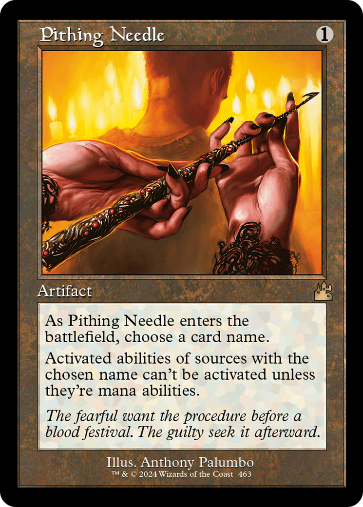 Pithing Needle (Retro Frame) [Ravnica Remastered] | GnG Games