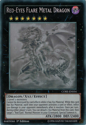 Red-Eyes Flare Metal Dragon (GR) [CORE-EN054] Ghost Rare | GnG Games