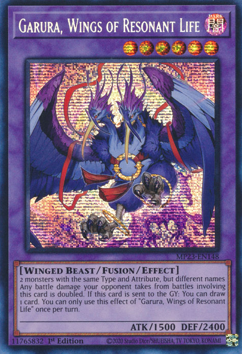 Garura, Wings of Resonant Life [MP23-EN148] Prismatic Secret Rare | GnG Games