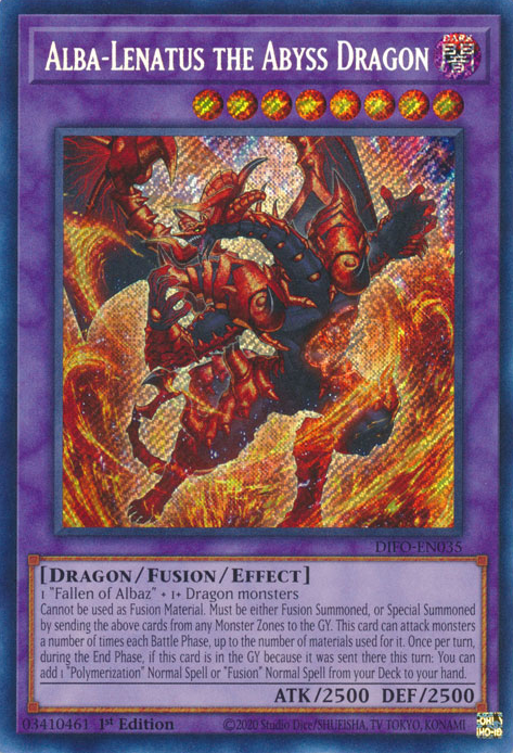 Alba-Lenatus the Abyss Dragon [DIFO-EN035] Secret Rare | GnG Games