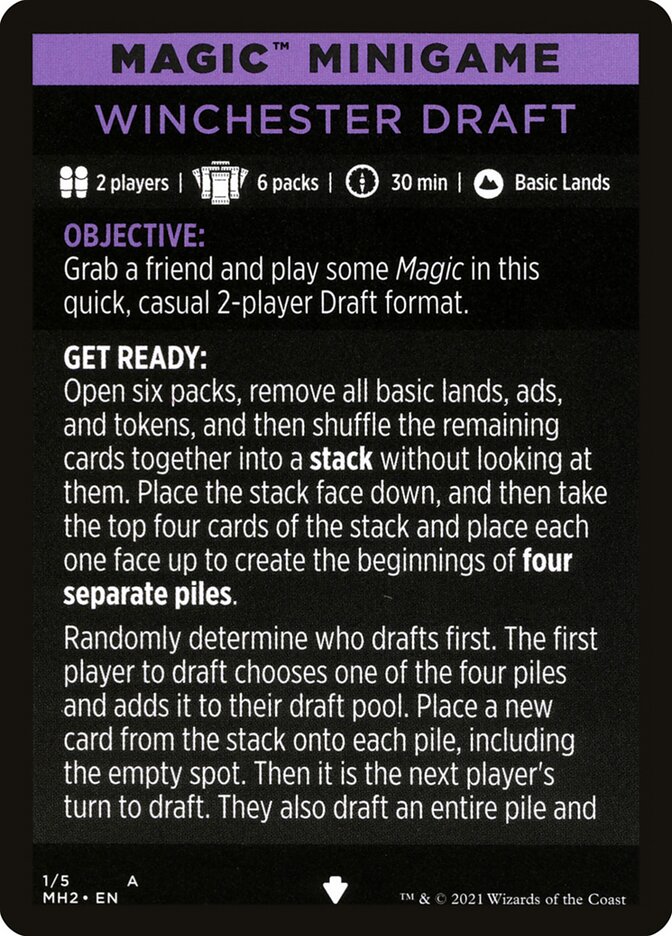 Winchester Draft (Magic Minigame) [Modern Horizons 2 Minigame] | GnG Games