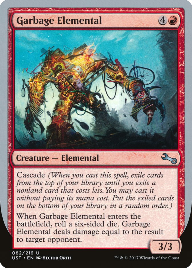 Garbage Elemental (3/3 Creature) [Unstable] | GnG Games