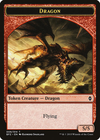 Dragon Token [Battle for Zendikar Tokens] | GnG Games