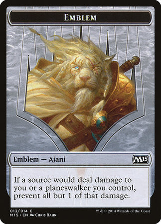 Emblem - Ajani Steadfast [Magic 2015 Tokens] | GnG Games