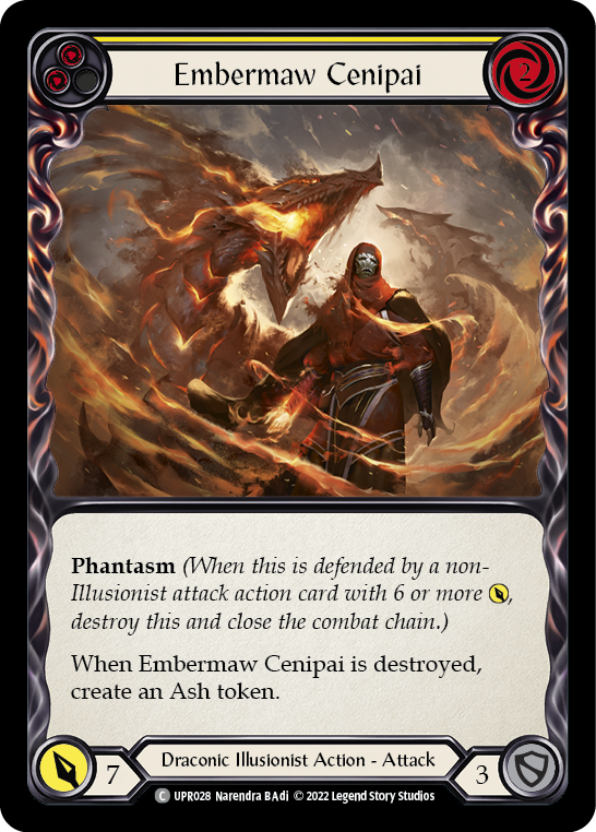 Embermaw Cenipai (Yellow) [UPR028] (Uprising)  Rainbow Foil | GnG Games