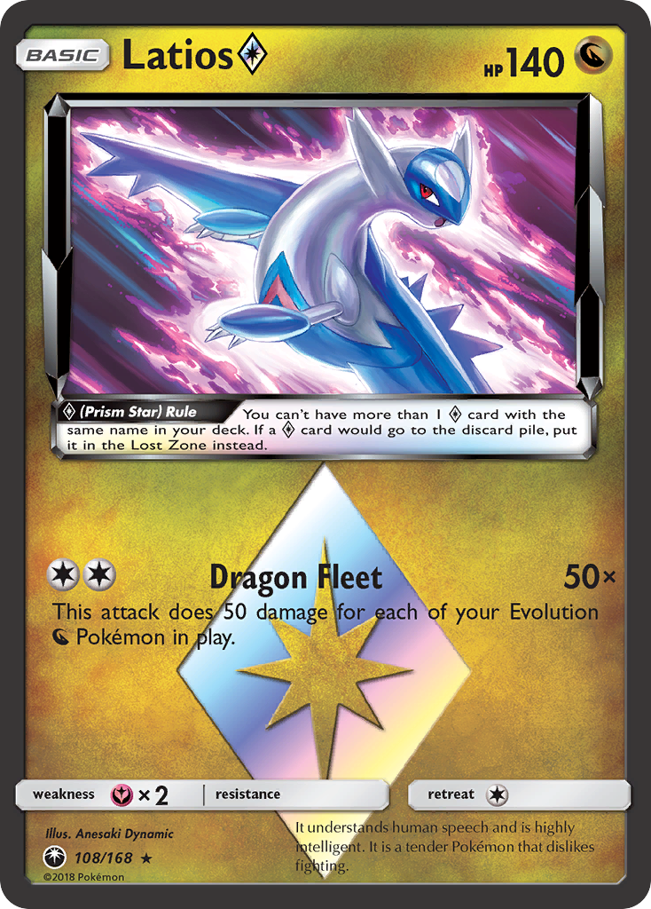 Latios (108/168) (Prism Star) [Sun & Moon: Celestial Storm] | GnG Games