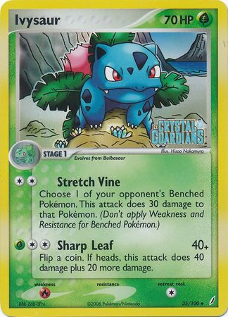 Ivysaur (35/100) (Stamped) [EX: Crystal Guardians] | GnG Games