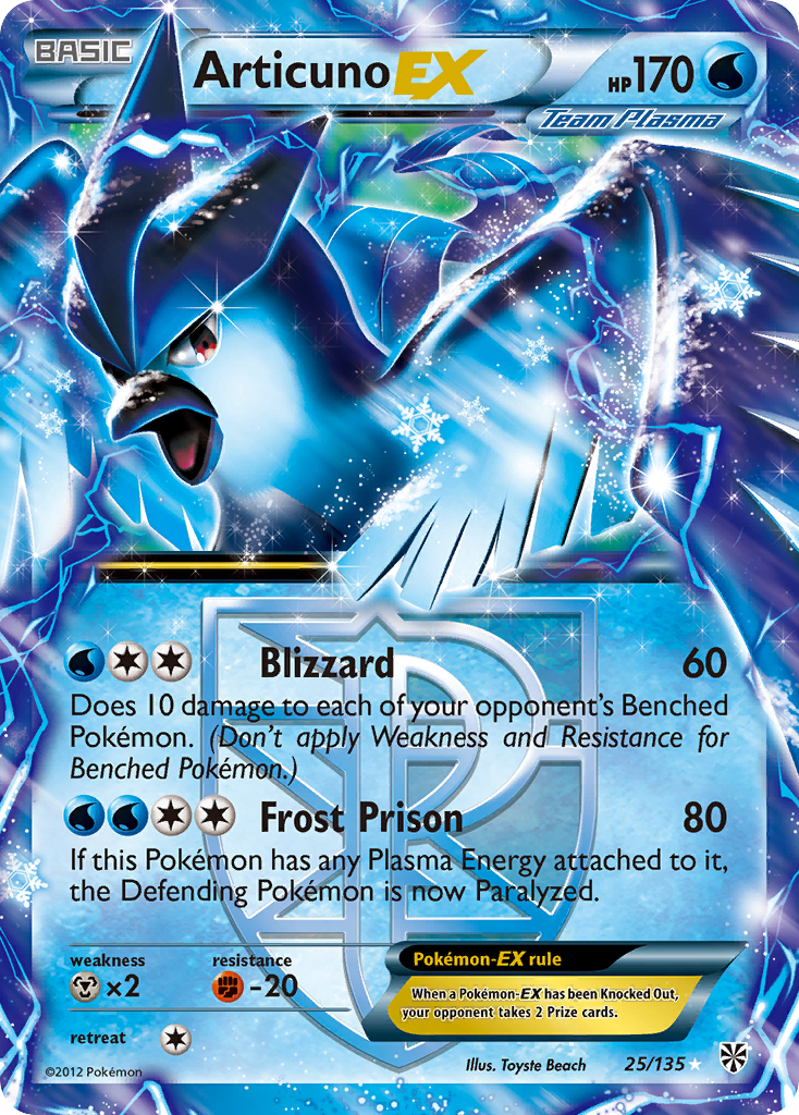 Articuno EX (25/135) [Black & White: Plasma Storm] | GnG Games