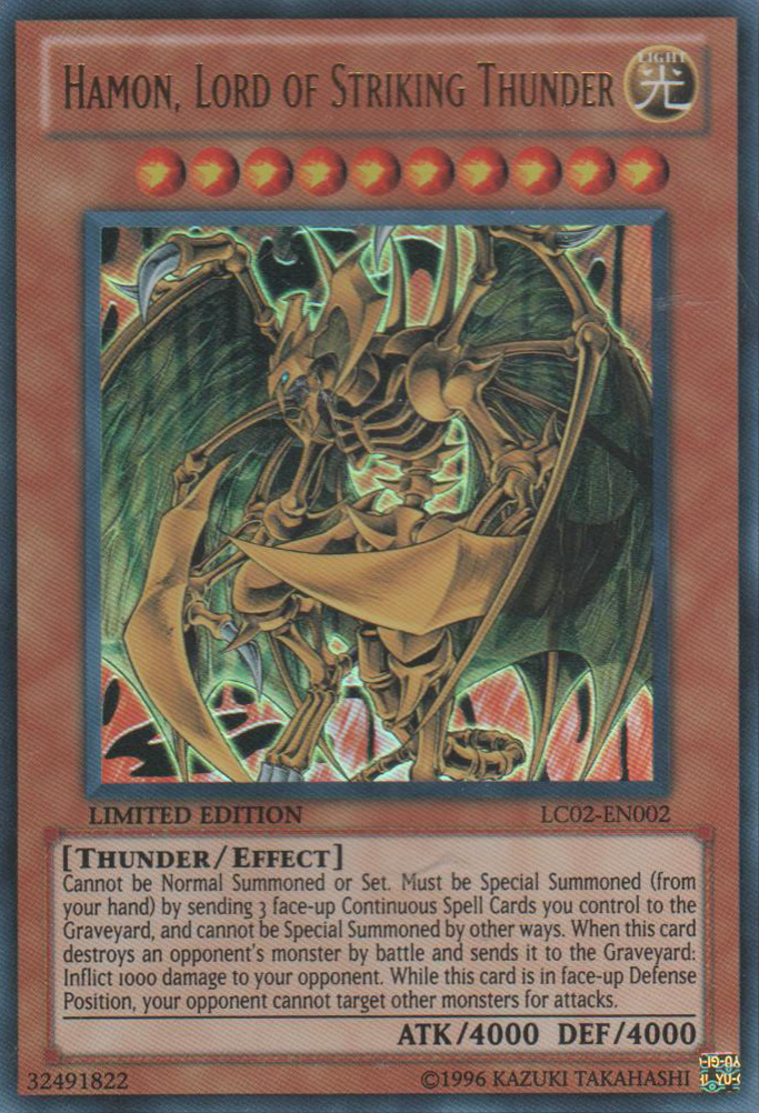 Hamon, Lord of Striking Thunder [LC02-EN002] Ultra Rare | GnG Games