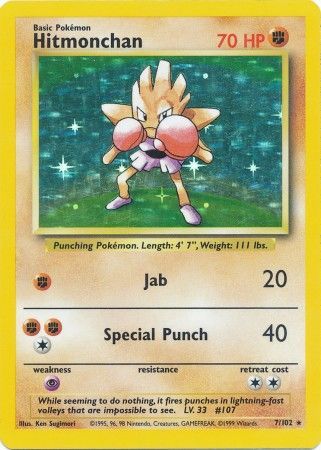 Hitmonchan (7/102) [Base Set Unlimited] | GnG Games