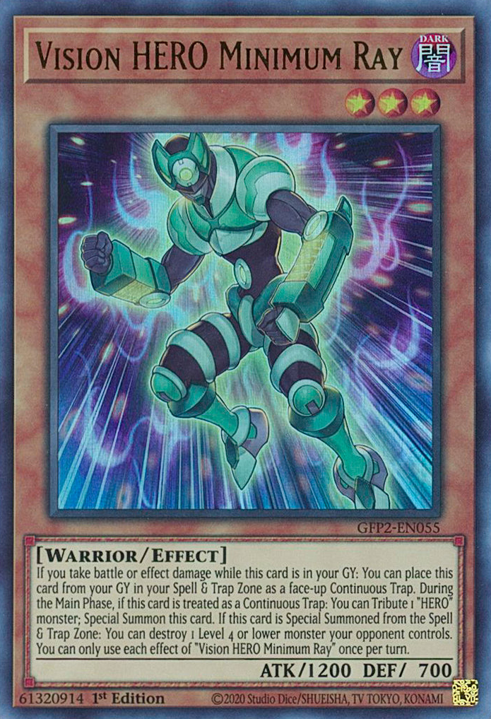 Vision HERO Minimum Ray [GFP2-EN055] Ultra Rare | GnG Games