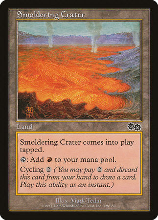 Smoldering Crater [Urza's Saga] | GnG Games