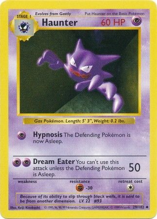 Haunter (29/102) [Base Set Shadowless Unlimited] | GnG Games