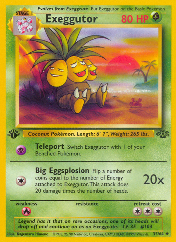 Exeggutor (35/64) [Jungle 1st Edition] | GnG Games