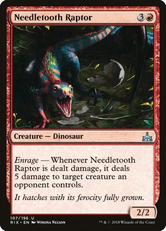 Needletooth Raptor [Rivals of Ixalan] | GnG Games