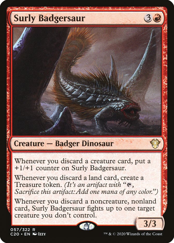 Surly Badgersaur [Commander 2020] | GnG Games