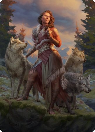 Arlinn, the Pack's Hope 1 Art Card [Innistrad: Midnight Hunt Art Series] | GnG Games