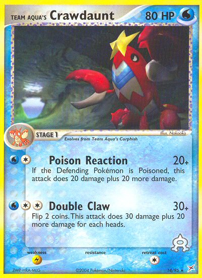 Team Aqua's Crawdaunt (14/95) [EX: Team Magma vs Team Aqua] | GnG Games