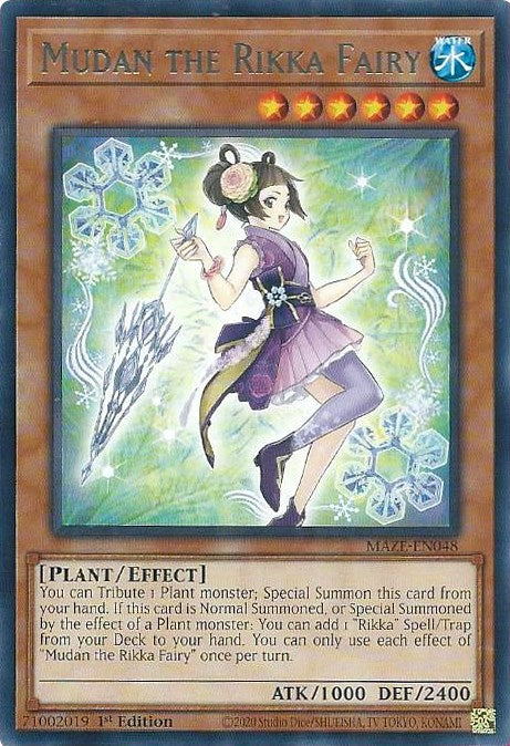 Mudan the Rikka Fairy [MAZE-EN048] Rare | GnG Games