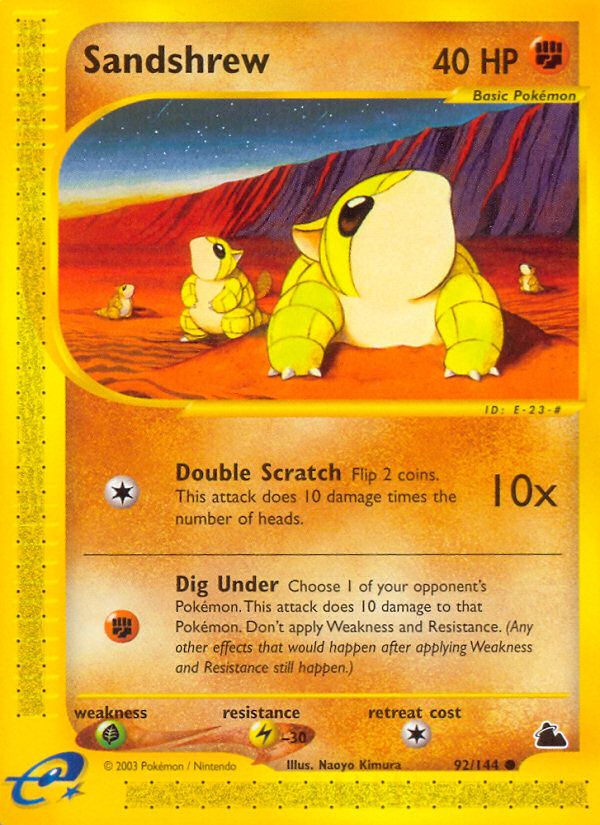 Sandshrew (92/144) [Skyridge] | GnG Games