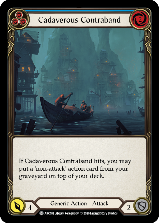 Cadaverous Contraband (Blue) [ARC181] Unlimited Edition Rainbow Foil | GnG Games