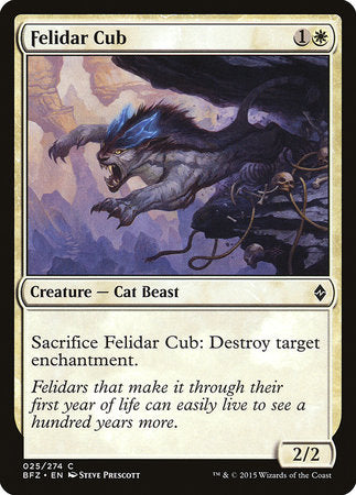 Felidar Cub [Battle for Zendikar] | GnG Games