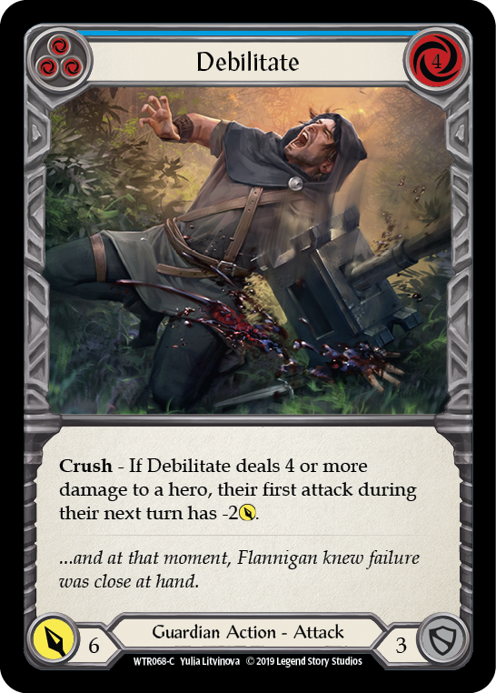 Debilitate (Blue) [WTR068-C] Alpha Print Normal | GnG Games