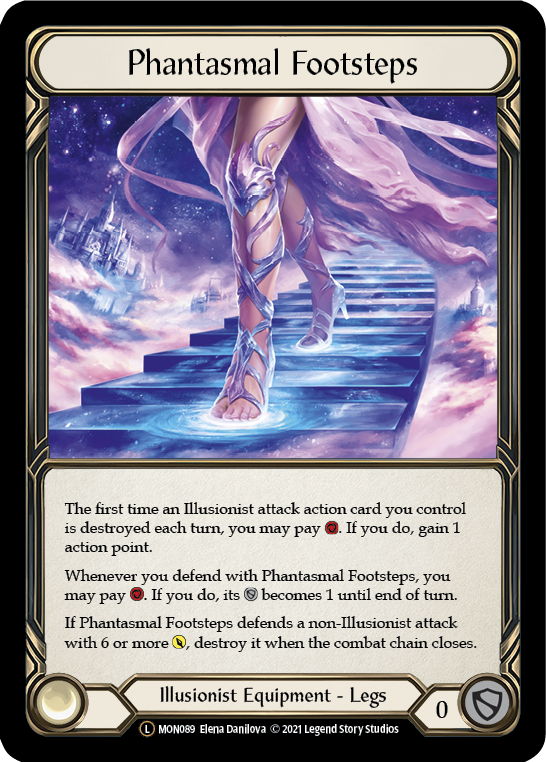 Phantasmal Footsteps (Rainbow Foil) [U-MON089-RF] Unlimited Edition Rainbow Foil | GnG Games