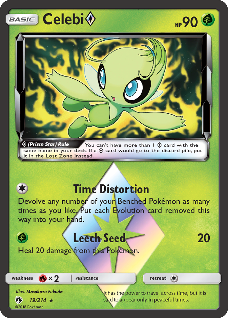 Celebi (19/214) (Prism Star) [Sun & Moon: Lost Thunder] | GnG Games